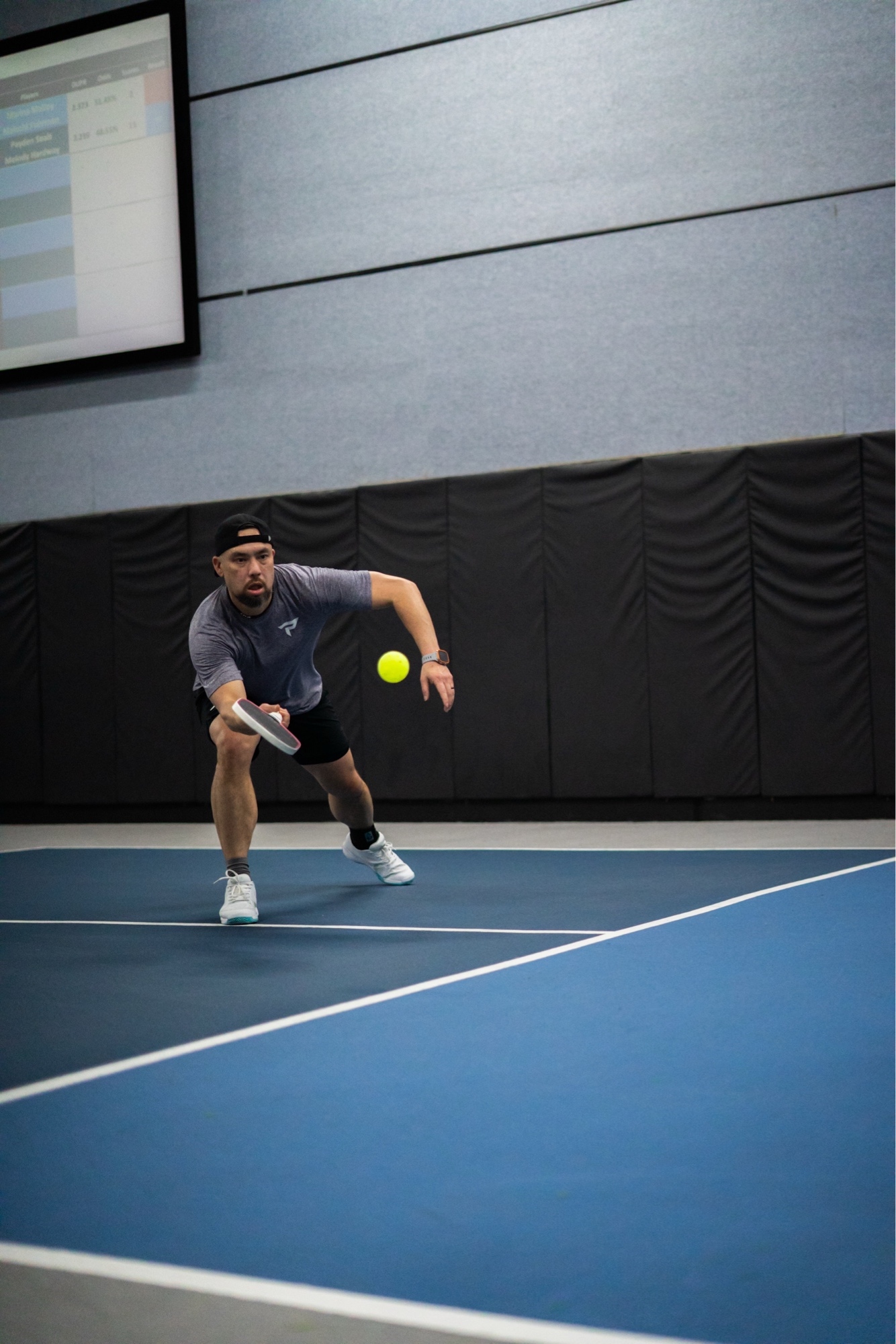 Kevin Cobb in action on the pickleball court